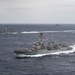 U.S. Navy, JMSDF Sail in Formation During BAWT