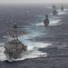 U.S. Navy, JMSDF Sail in Formation During BAWT