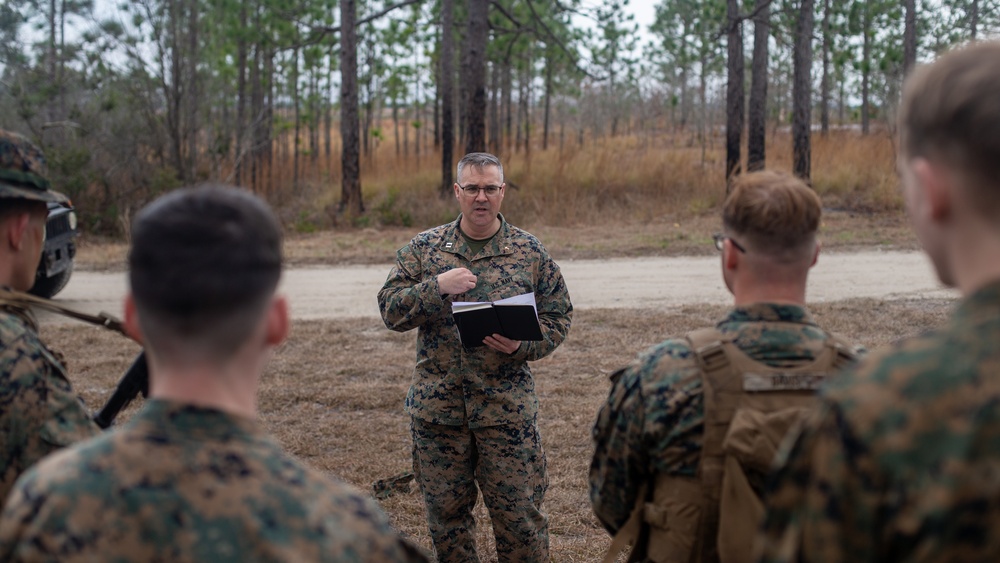 Marines of 1/2 observe Ash Wednesday