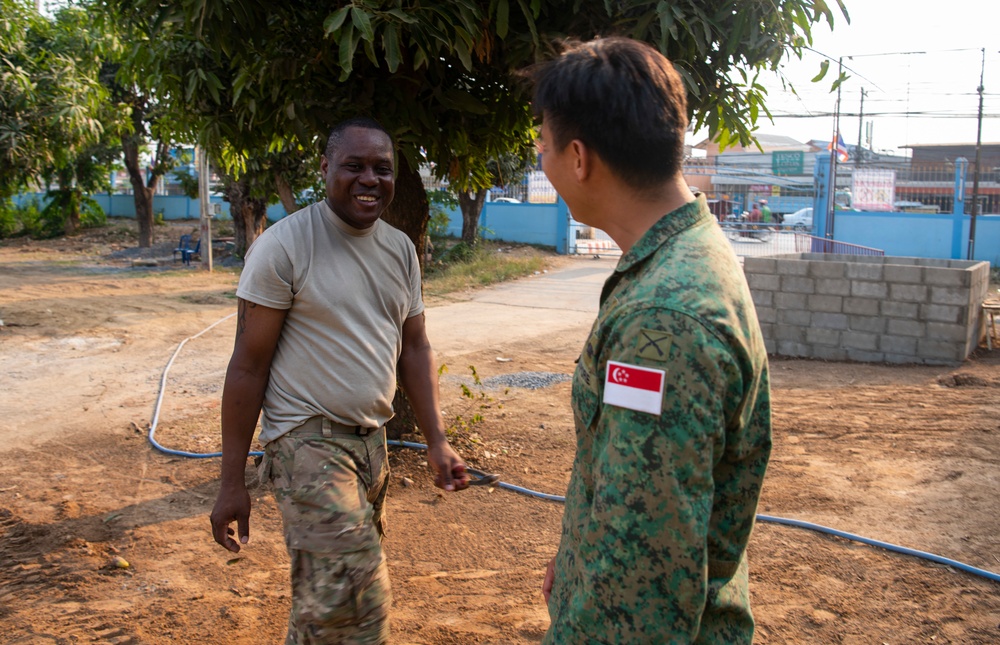 Cobra Gold 20: Washington National Guard Soldiers finalize work at school