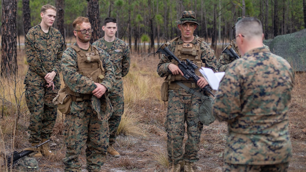 Marines of 1/2 observe Ash Wednesday