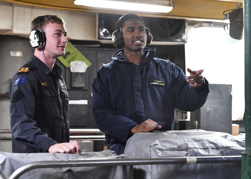 USS Germantown (LSD 42) Royal New Zealand Navy Sailor Sub Lieutenant Jake Hunt