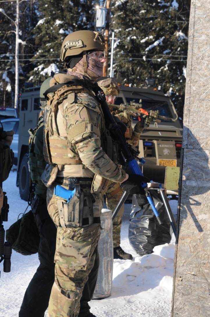 Fairbanks local police officers conduct Arctic training