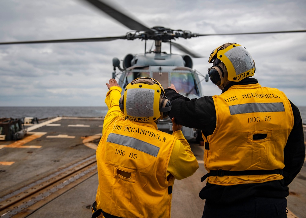 USS McCampbell (DDG 85), Underway
