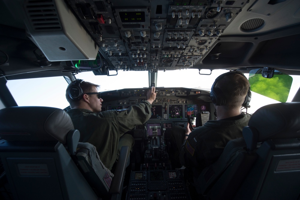 VP-4 Pilots Fly P-8A During ASW Mission