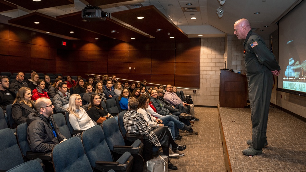 Peoria, Pekin community leadership academies experience Peoria's Air National Guard missions