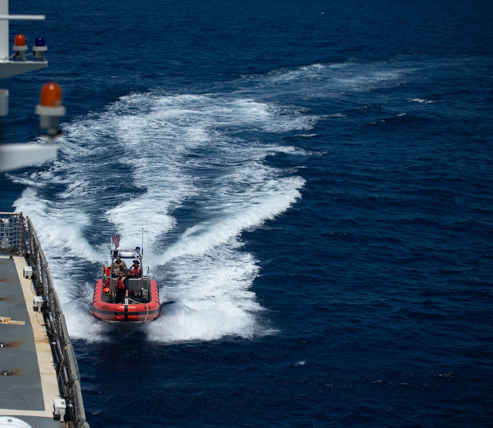 The U.S. Coast Guard Cutter Mohawk (WMEC 913) Supports Operation Martillo