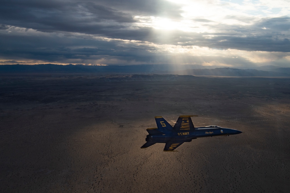 Blue Angels Winter Training Flight