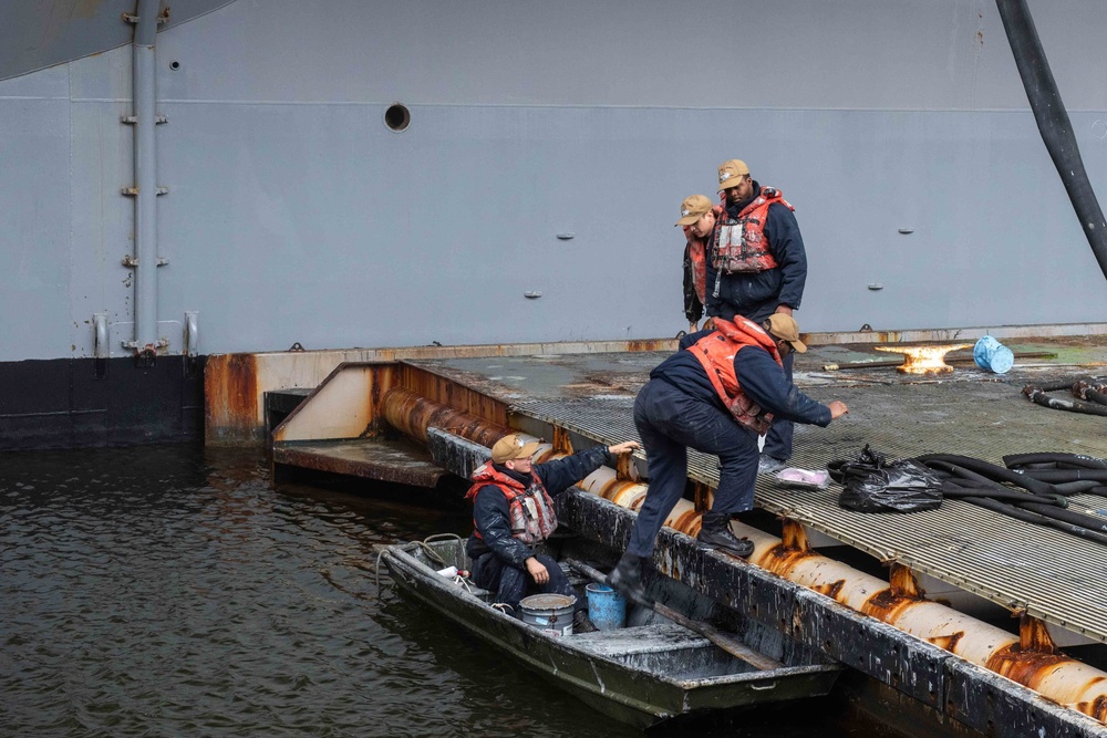 U.S. Sailors disembark