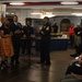 U.S. Sailor sings during a Black Hostroy Month celebration