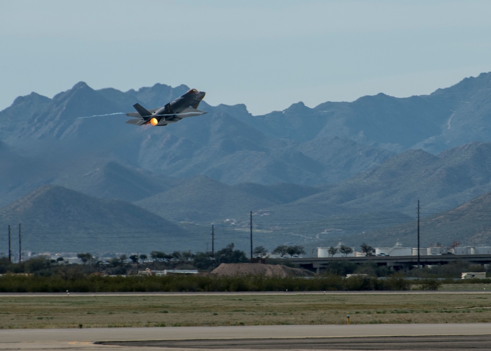 F-35A Demonstration Team practices at Heritage Flight Training Course