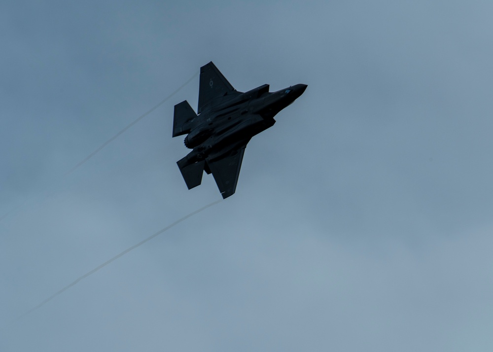 F-35A Demonstration Team practices at Heritage Flight Training Course