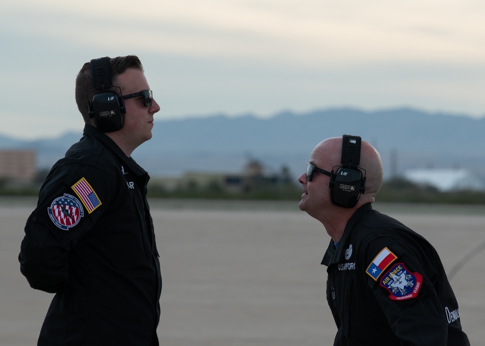 F-35A Demonstration Team practices at Heritage Flight Training Course