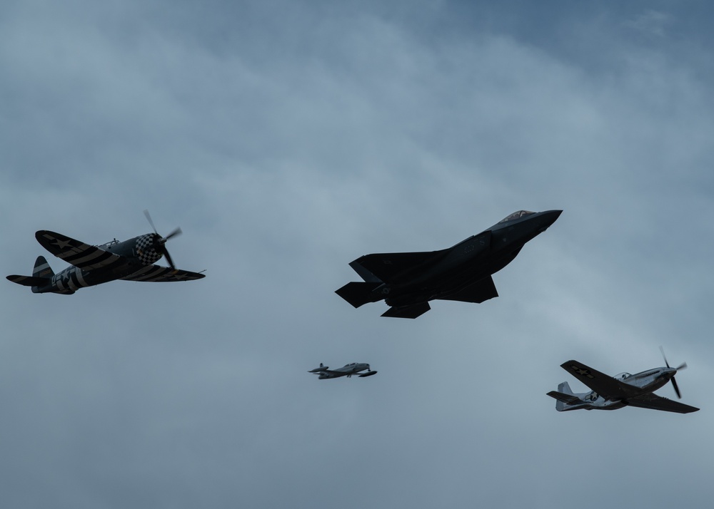 F-35A Demonstration Team practices at Heritage Flight Training Course