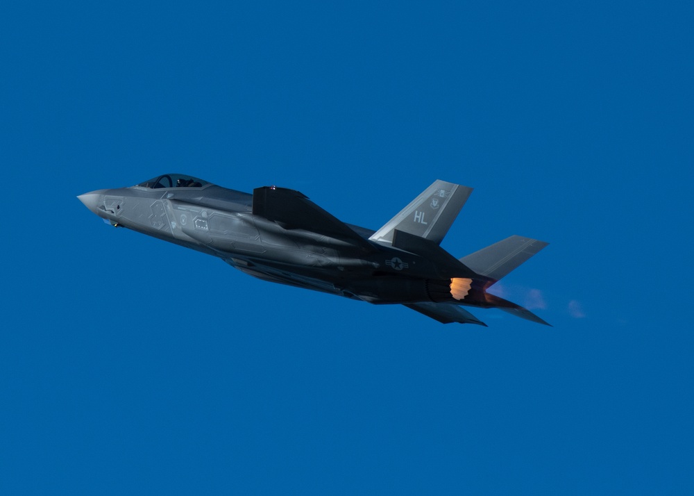 F-35A Demonstration Team practices at Heritage Flight Training Course