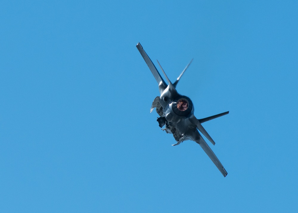 F-35A Demonstration Team practices at Heritage Flight Training Course