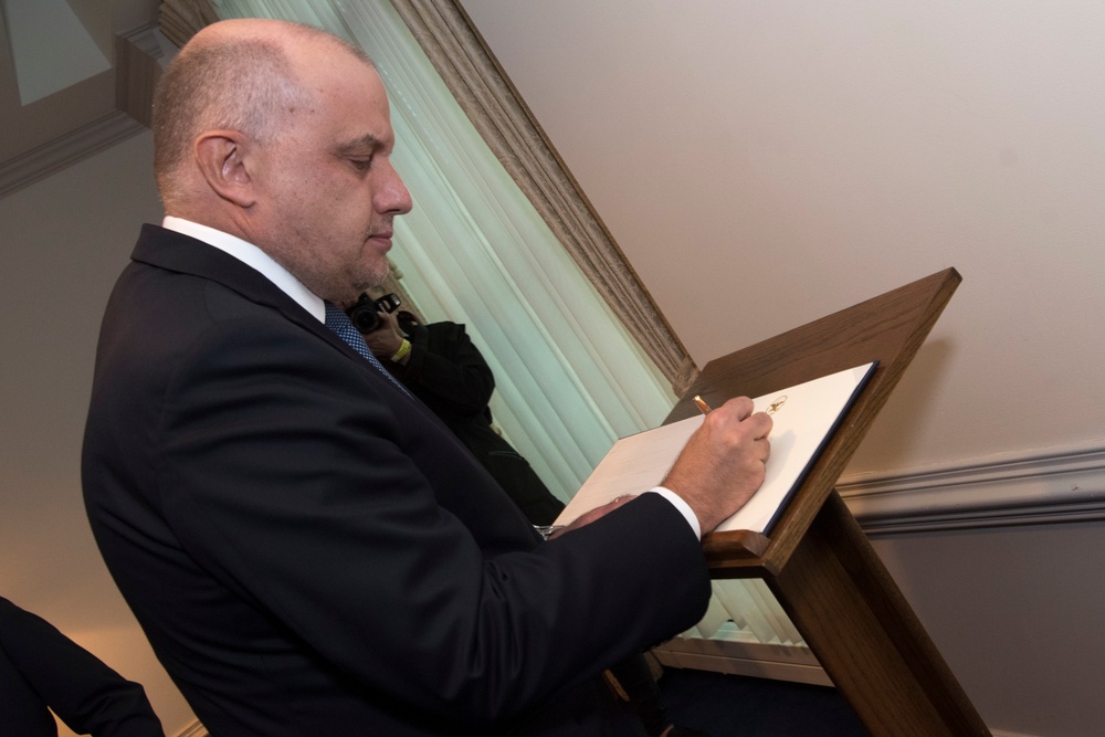 Secretary Esper Hosts Estonia’s Defense Minister