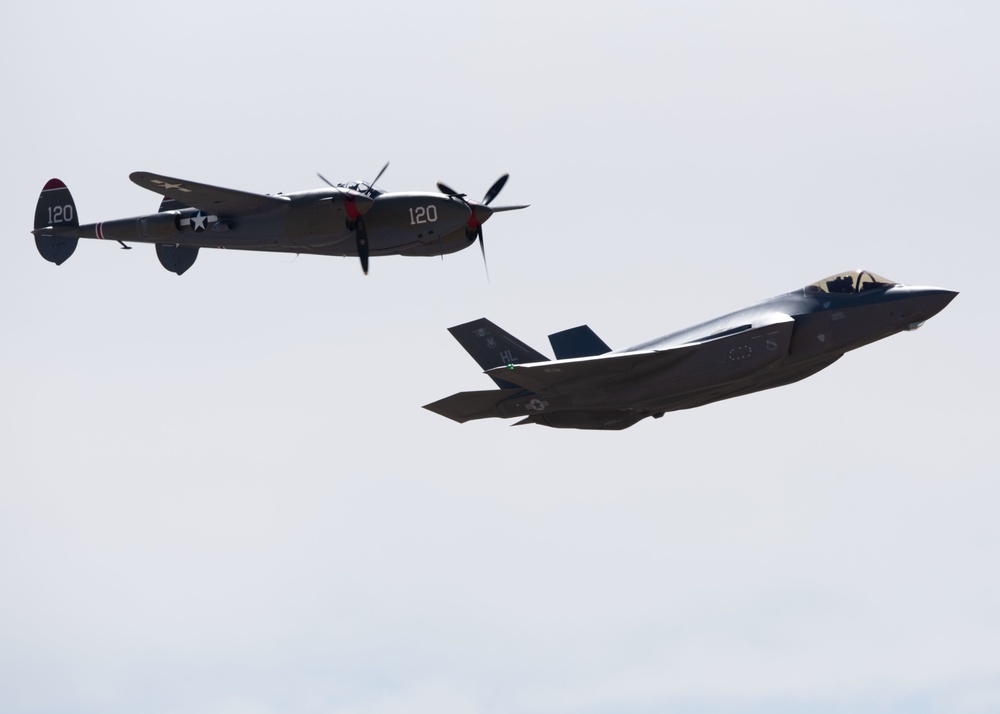 F-35A Demonstration Team practices at Heritage Flight Training Course