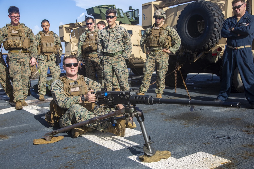 Guns Up: 31st MEU CAAT 2 increases proficiency with crew-served weapons