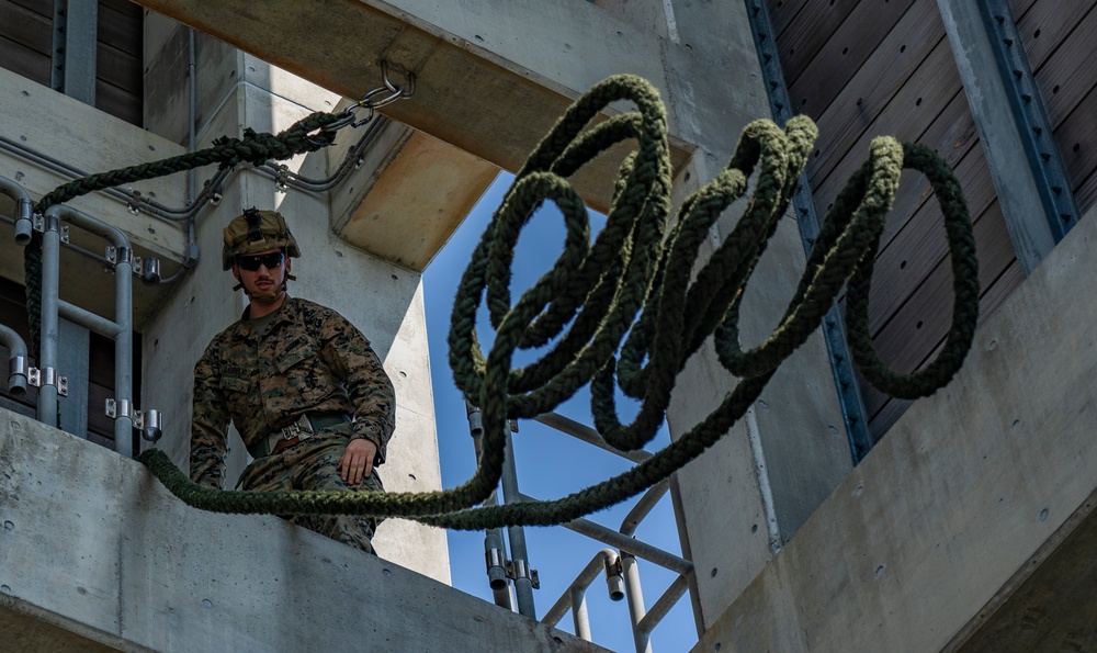 Ranges of MCIPAC: Camp Schwab rappel tower