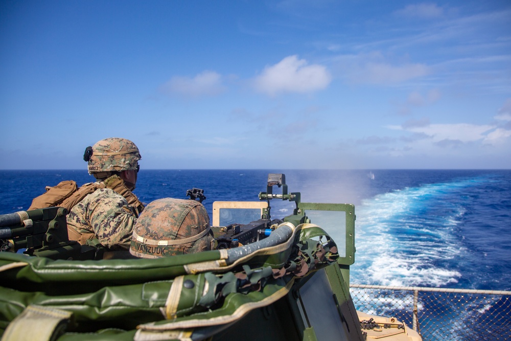 Guns Up: 31st MEU CAAT 2 increases proficiency with crew-served weapons