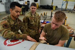 Spangdahlem augmentees learn F-16 fuel tank build-up