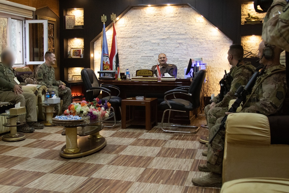 U.S. Army Soldiers meet with Iraqi Brig. Gen. Muafak