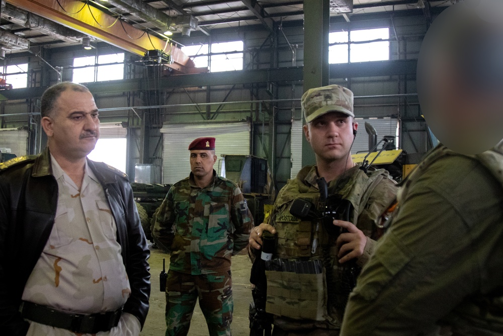 U.S. Army Capt. Micah Bennet with Iraqi Brig. Gen. Muafak