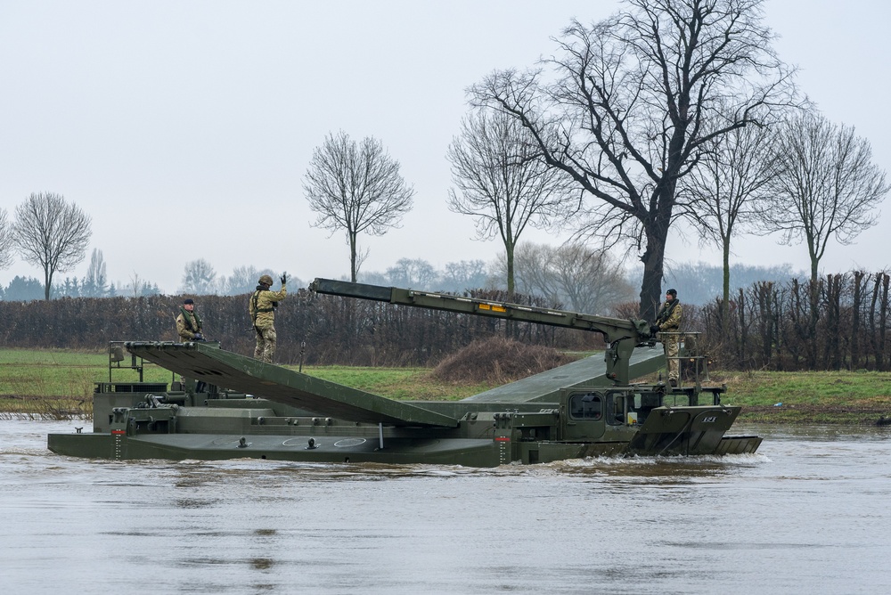 NATO troops rehearse river crossing drills ahead of Defender Europe