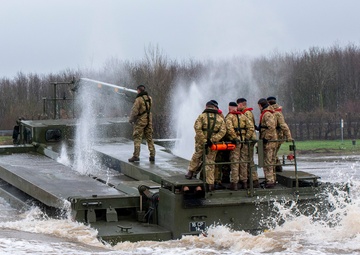 NATO troops rehearse river crossing drills ahead of Defender Europe