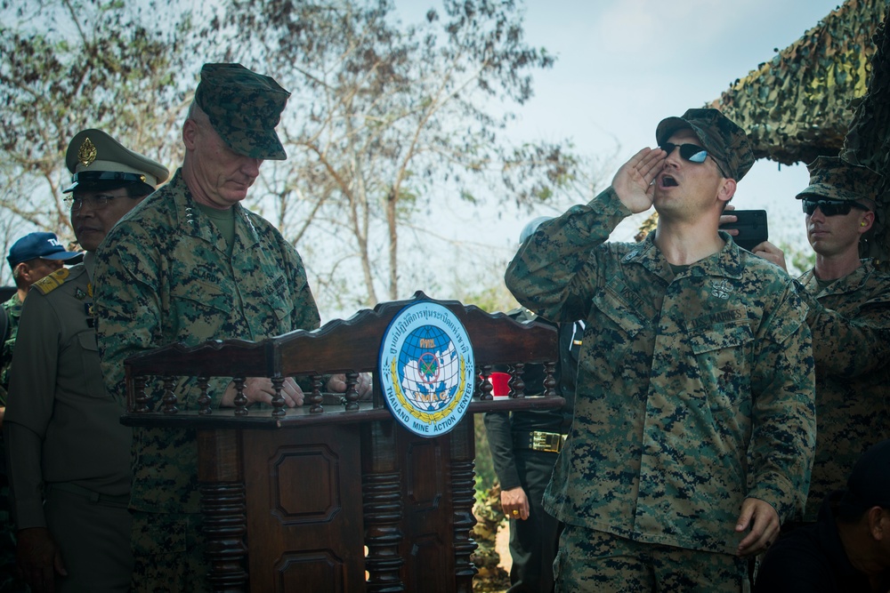 Cobra Gold 20: Royal Thai, US forces commemorate landmine reduction operations with unexploded ordnance destruction