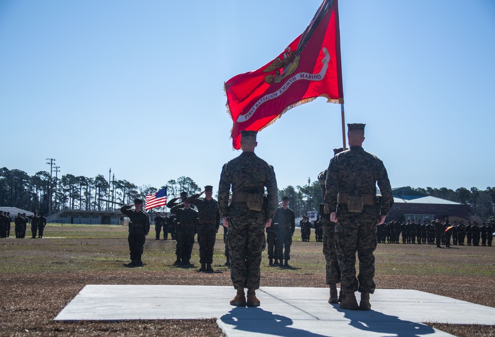 Former 24th MEU Operations Officer assumes command of 1/8