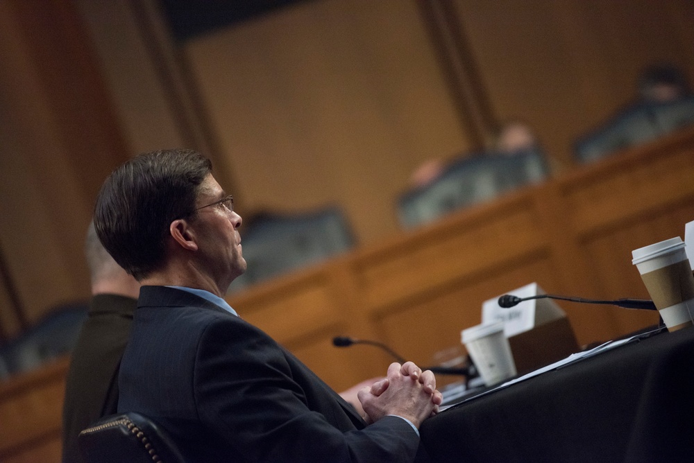 Secretary Esper, Chairman Provide Testimony for Senate Budget Posture Hearing