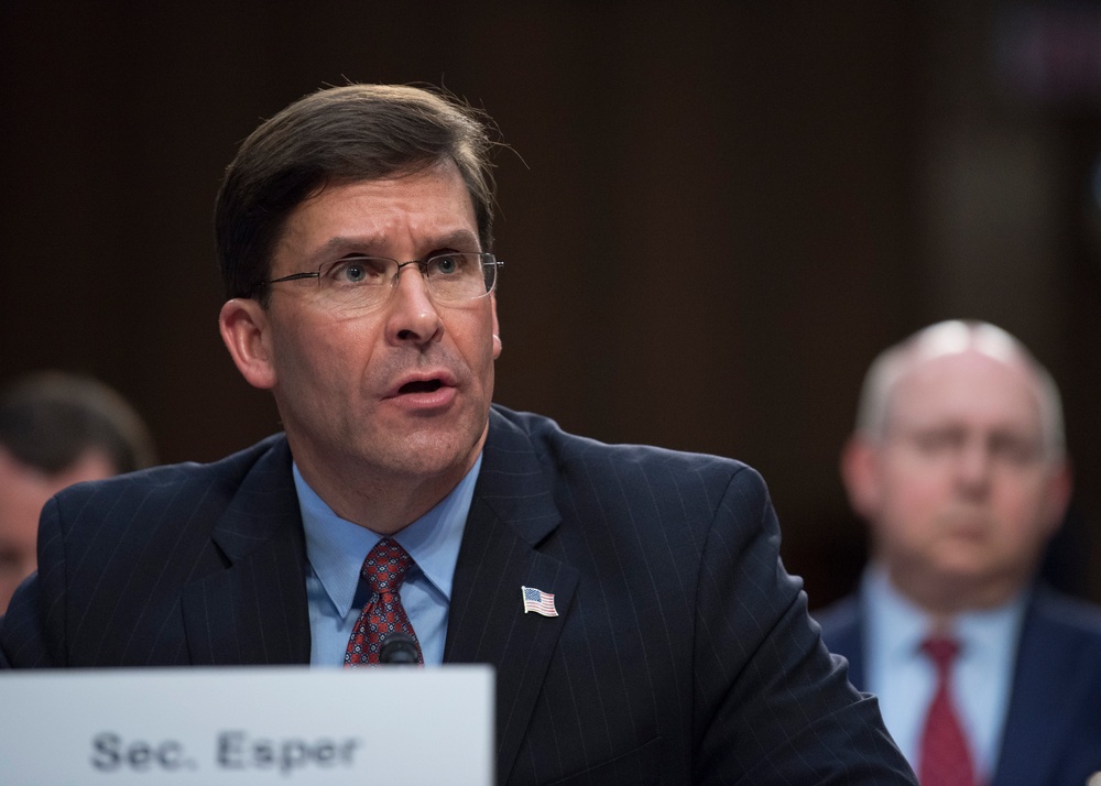 Secretary Esper, Chairman Provide Testimony for Senate Budget Posture Hearing