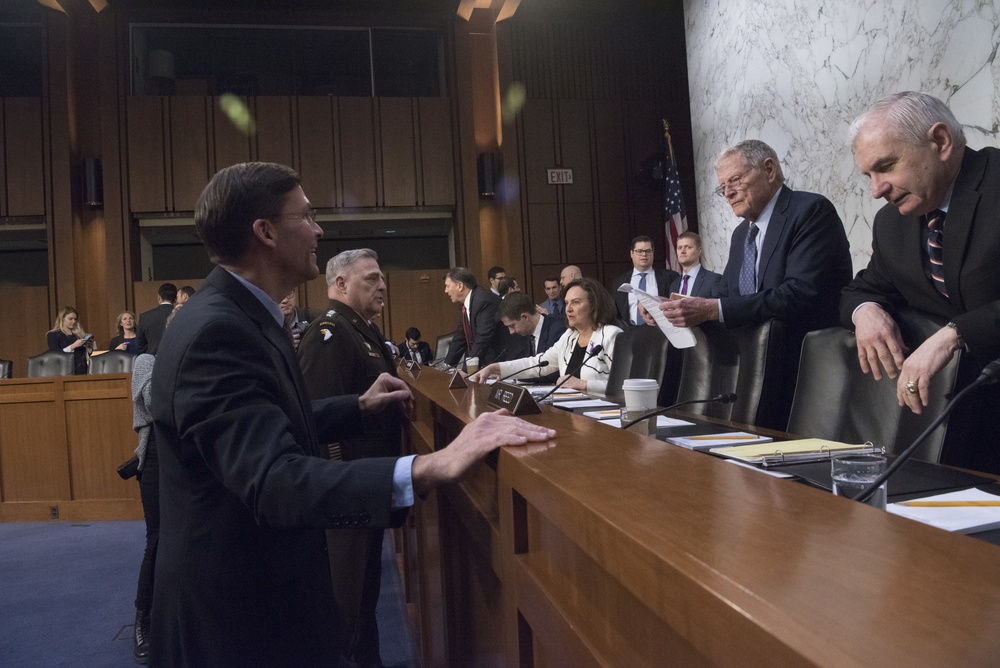 Secretary Esper, Chairman Provide Testimony for Senate Budget Posture Hearing