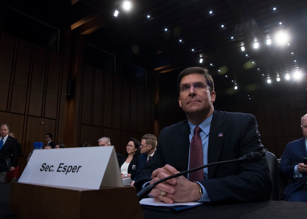 Secretary Esper, Chairman Provide Testimony for Senate Budget Posture Hearing