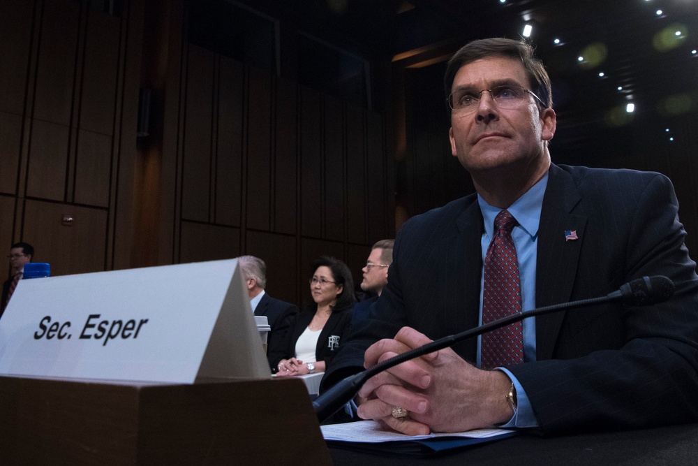 Secretary Esper, Chairman Provide Testimony for Senate Budget Posture Hearing