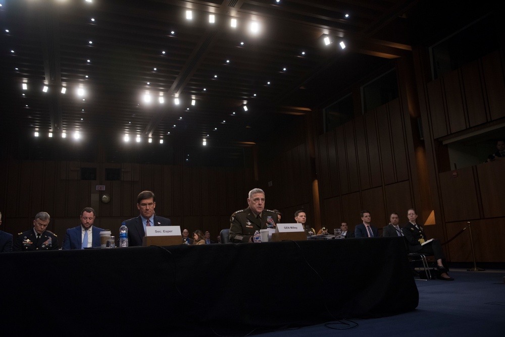 Secretary Esper, Chairman Provide Testimony for Senate Budget Posture Hearing