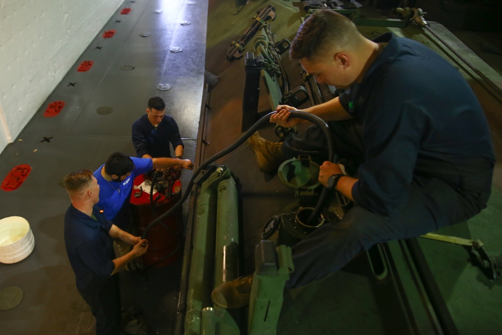 Walk The Plank | U.S. Marines with 3rd Marine Logistics Group refine their Maritime Prepositioning Force skills