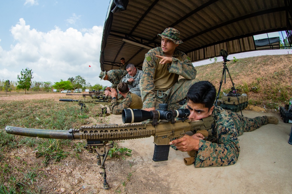 Cobra Gold 2020: 31st MEU MRF, Royal Thai Marines send rounds down range during bilateral sniper training