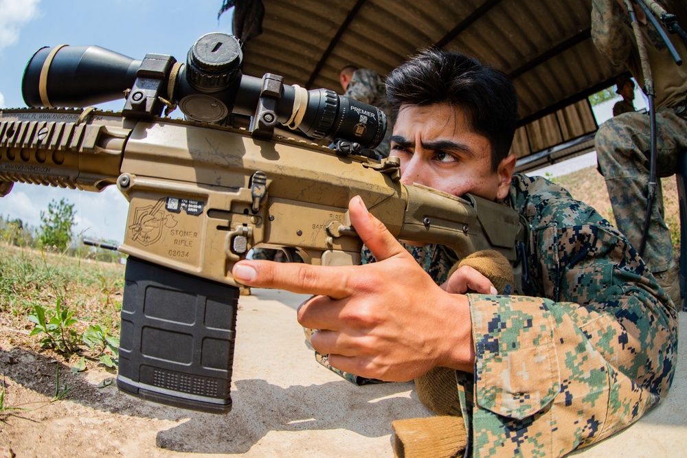 Cobra Gold 2020: 31st MEU MRF, Royal Thai Marines send rounds down range during bilateral sniper training