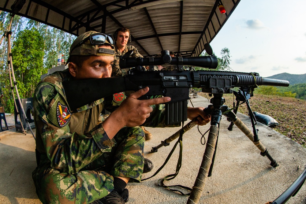 Cobra Gold 2020: 31st MEU MRF, Royal Thai Marines send rounds down range during bilateral sniper training