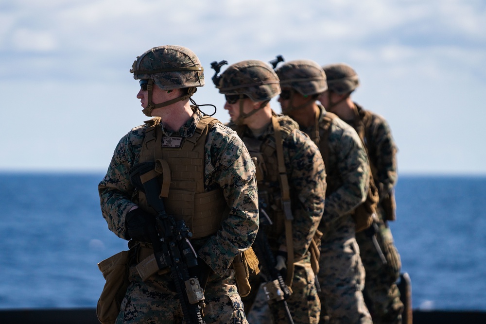 DVIDS - Images - 31st MEU Marines refresh marksmanship skills aboard ...