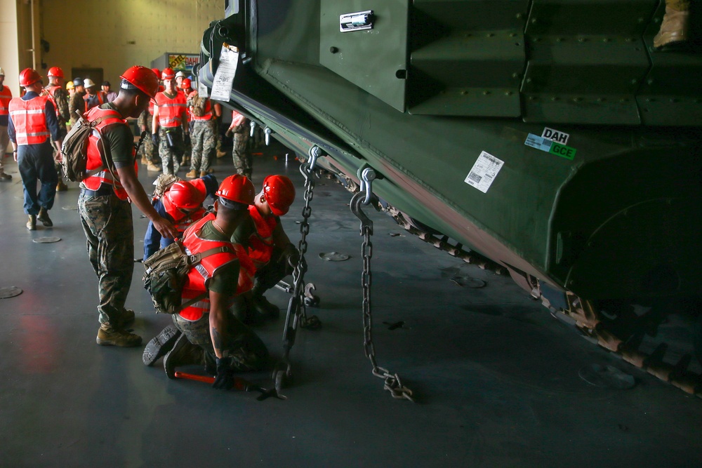 Walk The Plank | U.S. Marines with 3rd Marine Logistics Group refine their Maritime Prepositioning Force skills