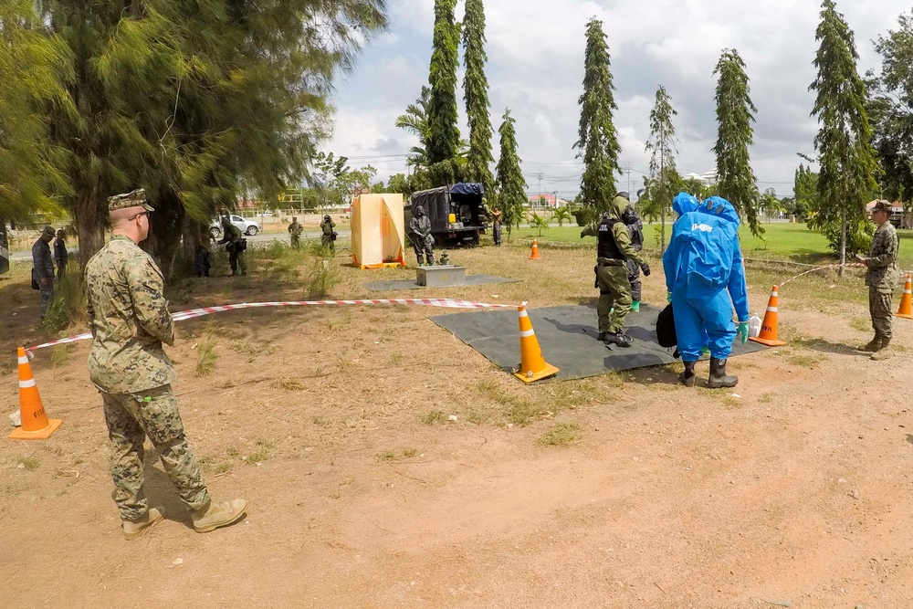 Cobra Gold 20: 31st MEU, Royal Thai Marines conduct a CBRN decontamination demonstration