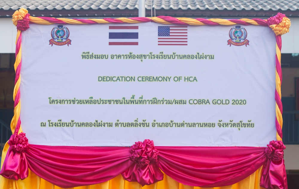 Cobra Gold 20: Dedication ceremony for humanitarian civic action