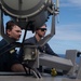 U.S. Navy Sailors Stand Lookout Watch Aboard USS Mustin
