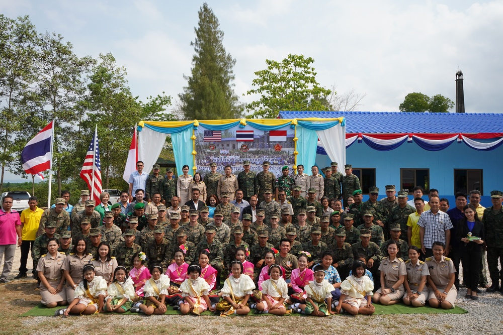 Cobra Gold 20: Royal Thai, US, Indonesian Armed Forces work together to construct a school
