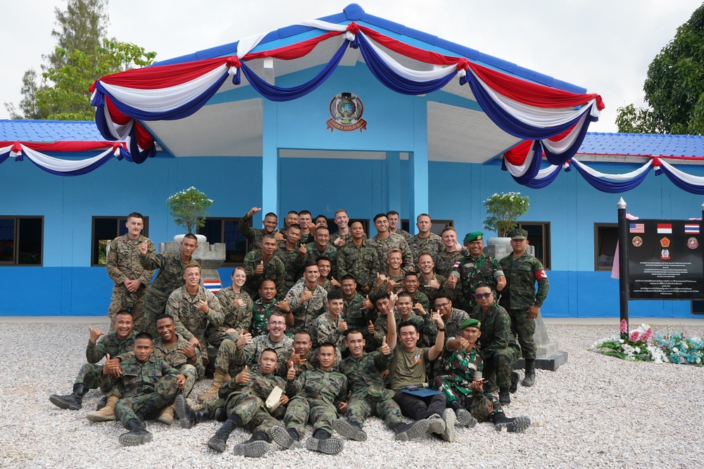 Cobra Gold 20: Royal Thai, US, Indonesian Armed Forces work together to construct a school