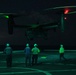 Air Force CV-22 Ospreys conduct night operations with USS Green Bay (LPD 20), March 5, 2020.